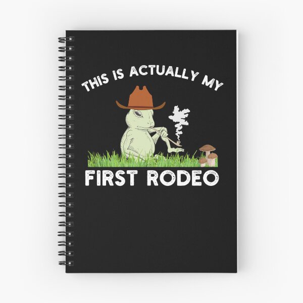 Item preview, This actually is my first rodeo Funny frog cowboy humor designed and sold by snowry.