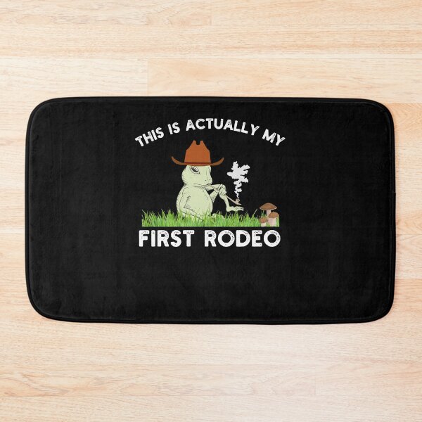 Item preview, This actually is my first rodeo Funny frog cowboy humor designed and sold by snowry.