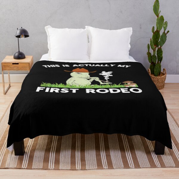 Item preview, This actually is my first rodeo Funny frog cowboy humor designed and sold by snowry.