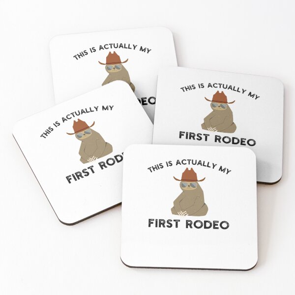 Item preview, This actually is my first rodeo Funny sloth cowboy joke designed and sold by snowry.