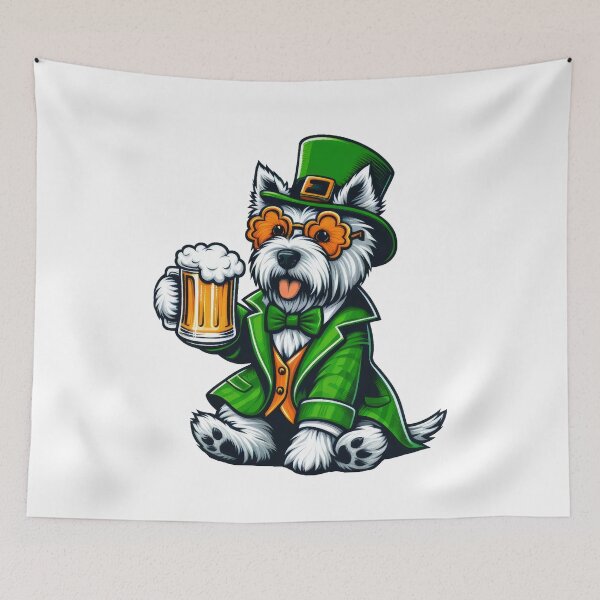 Item preview, Skye Terrier Dog St Patrick's Day designed and sold by doodIllustrate.