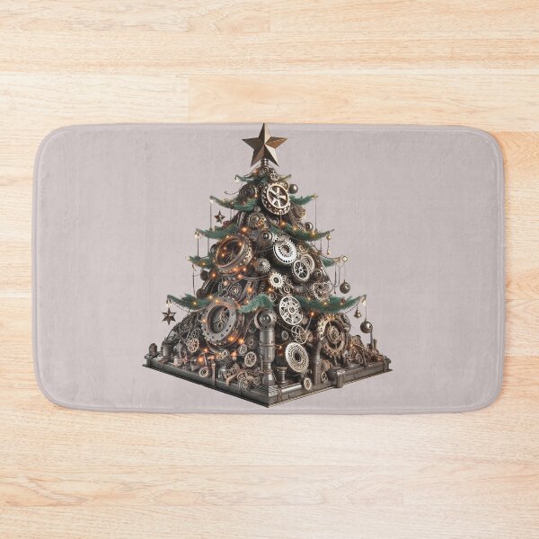 Item preview, Steampunk Christmas Tree Gears Cogs clockwork, Mechanical Engineer Clock designed and sold by TheTimeTaxi.