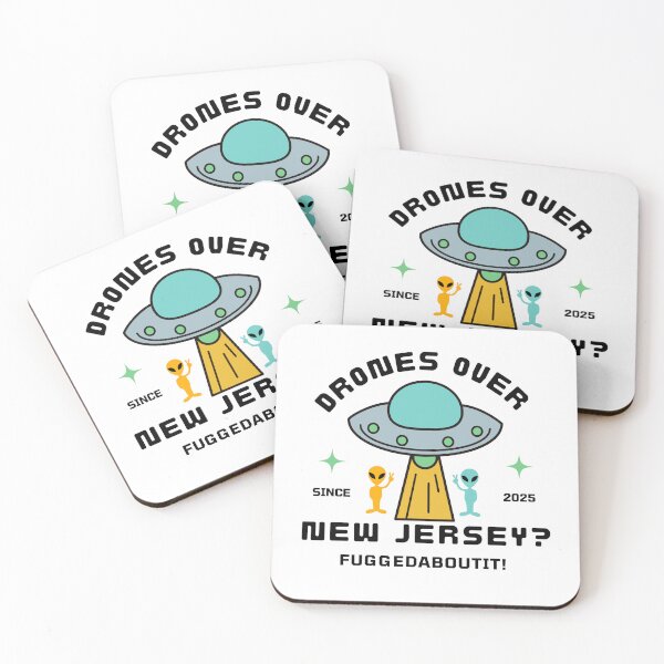 Item preview, Drones Over NJ? Fuggedabouttit designed and sold by Earth Nature Creations.