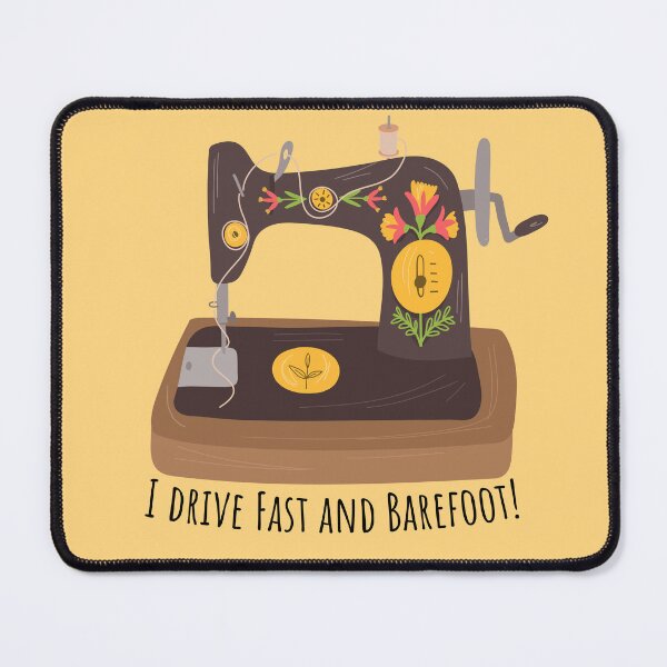 Item preview, I Drive Fast and Barefoot designed and sold by TheBookBarista.