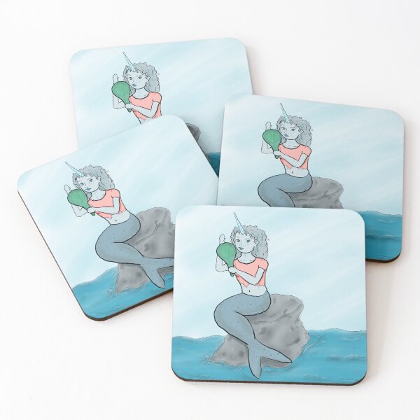 Item preview, Narwhal Mermaid designed and sold by Bananadobes.