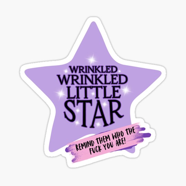 Item preview, Death Becomes Her Broadway Wrinkled Wrinkled Little Star designed and sold by baranskini.