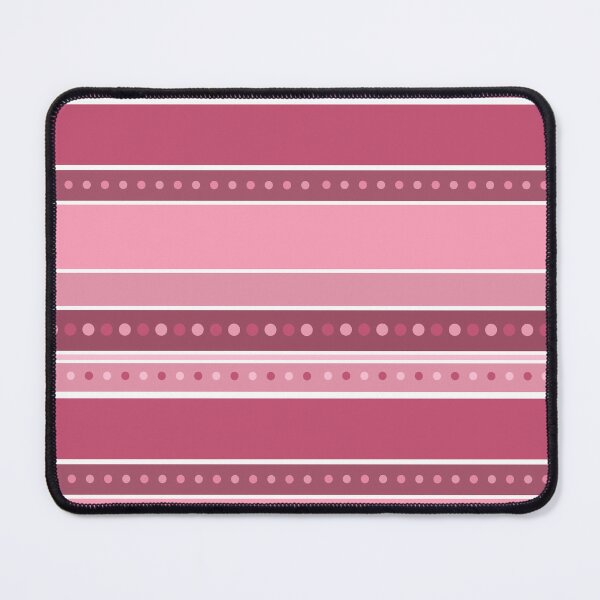 Item preview, horizontal striped terracotta pink pattern with polka dots designed and sold by fuzzyfox.