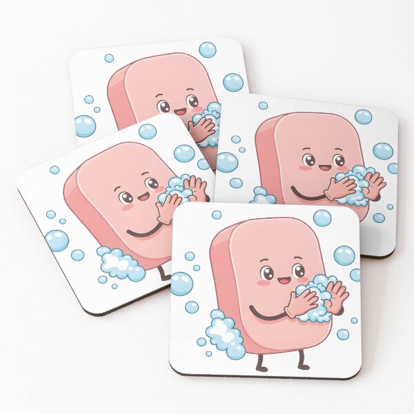 Item preview, Clean Soap Kawaii | Cute Hygiene Character designed and sold by SewRed.