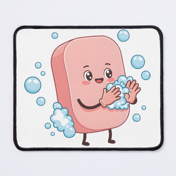 Item preview, Clean Soap Kawaii | Cute Hygiene Character designed and sold by SewRed.