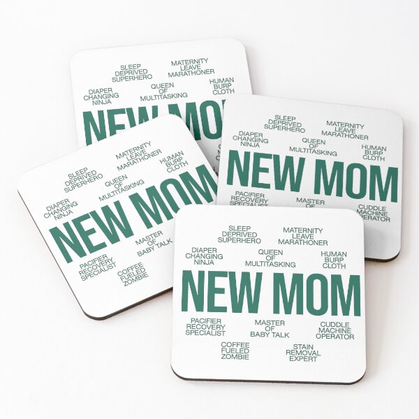 Item preview, Minimalist Typography Type Design - New Mom Mum Mother designed and sold by Rhu Creations.