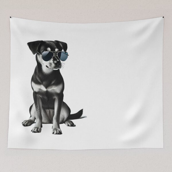 Item preview, Cool Dog with Sunglasses designed and sold by KittyKatto.