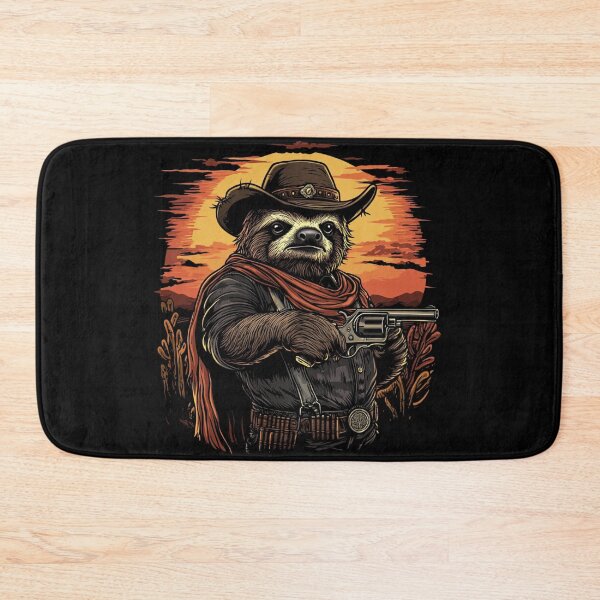 Item preview, Cowboy Sloth Design | Western-Themed Sloth Artwork | Adorable Sloth in Cowboy Hat | Fun and Playful Illustration designed and sold by StickerHavenn.