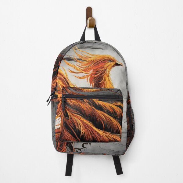 Item preview, Fiery Monochromatic Phoenix | Bold Mythical Art designed and sold by WildStroke.