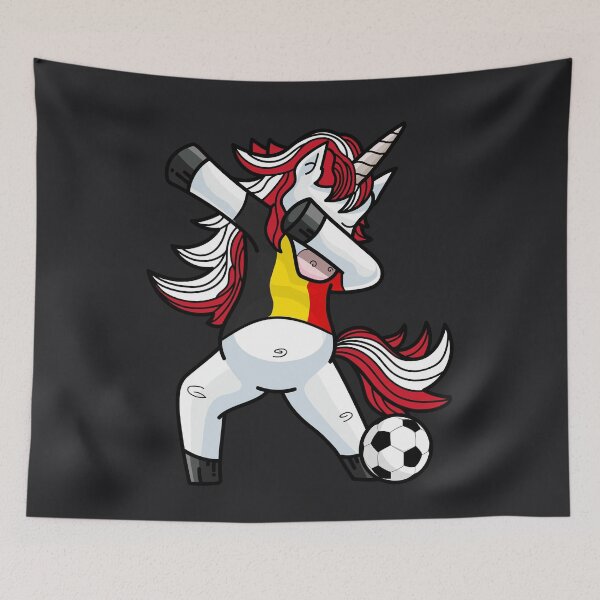 Item preview, Dabbing Soccer Unicorn Belgium designed and sold by melsens.
