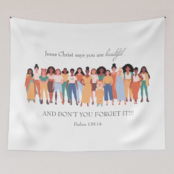 Item preview, Jesus Christ Says You Are Beautiful... designed and sold by S4G Tees.
