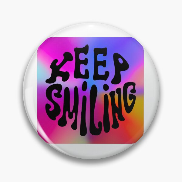 Item preview, Psychedelic Keep Smiling Design – Radiant Rainbow Colors & Positive Energy designed and sold by Fredster1966.