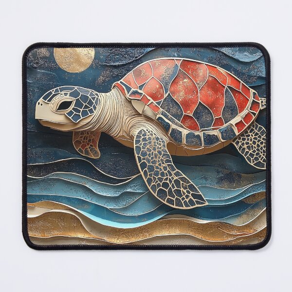 Item preview, 3-dimensional sea turtle print designed and sold by dcrc.