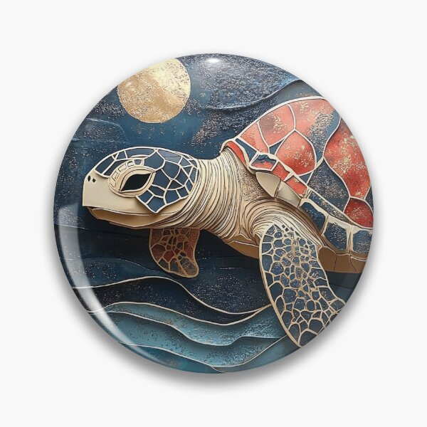 Item preview, 3-dimensional sea turtle print designed and sold by dcrc.