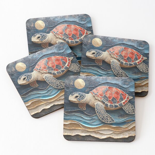 Item preview, 3-dimensional sea turtle print designed and sold by dcrc.