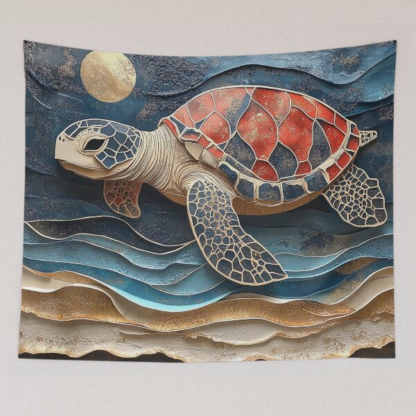 Item preview, 3-dimensional sea turtle print designed and sold by dcrc.