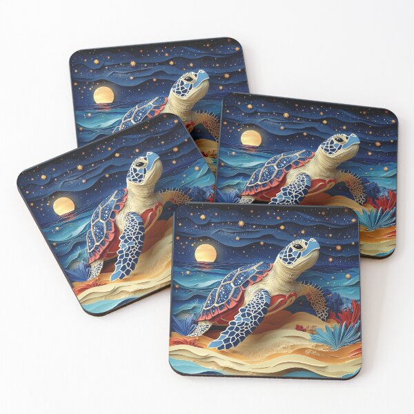 Item preview, 3-dimensional sea turtle print designed and sold by dcrc.