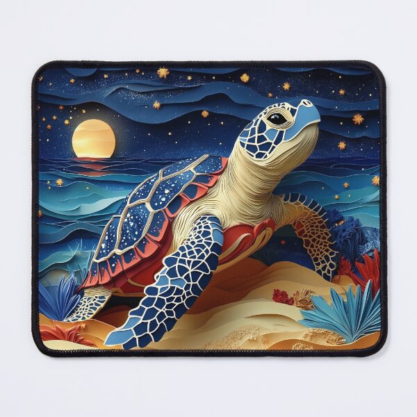 Item preview, 3-dimensional sea turtle print designed and sold by dcrc.