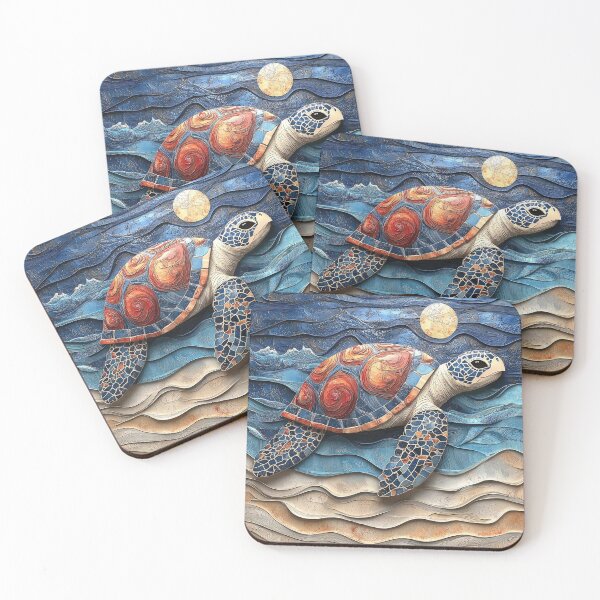 Item preview, 3 dimensional sea turtle print designed and sold by dcrc.