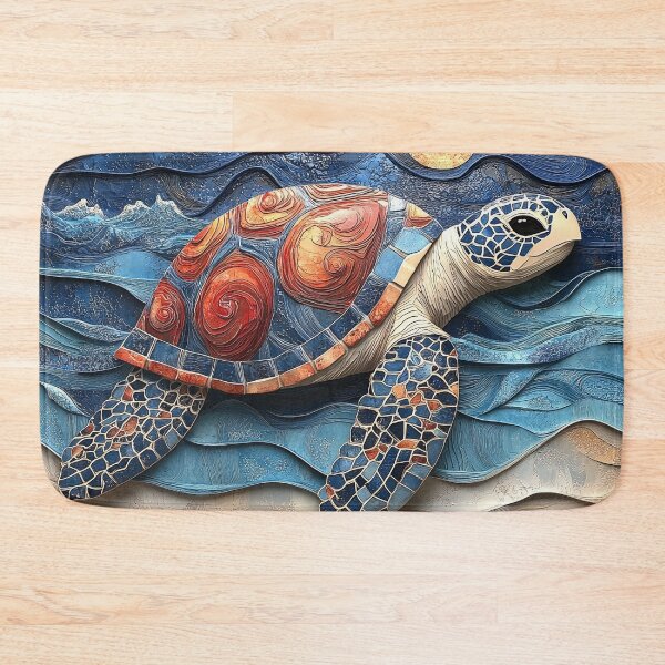 Item preview, 3 dimensional sea turtle print designed and sold by dcrc.