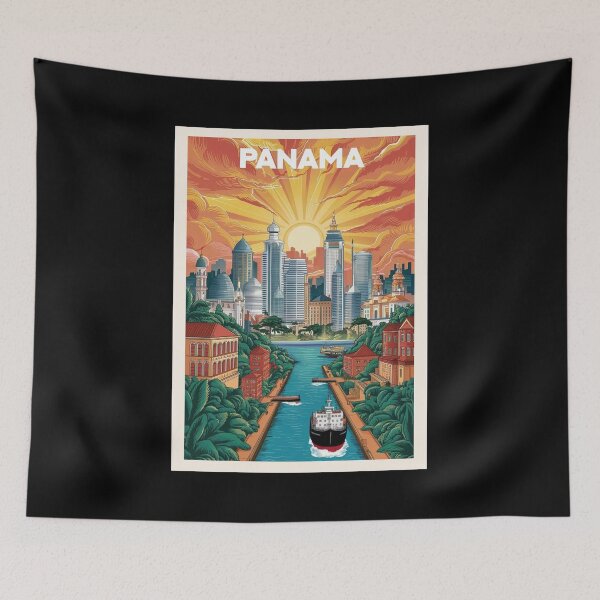 Item preview, Panama, Travel Art designed and sold by PinkandP.