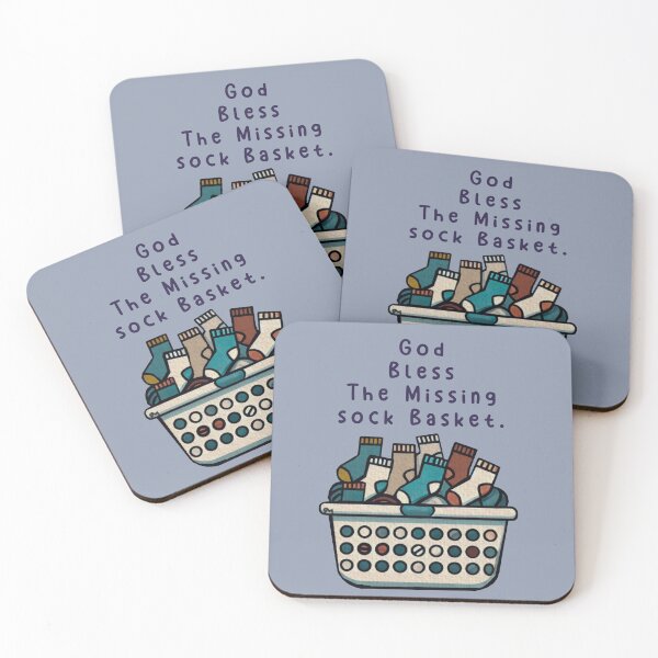 Item preview, God Bless The Missing Sock Basket  designed and sold by HappyRandomArt.