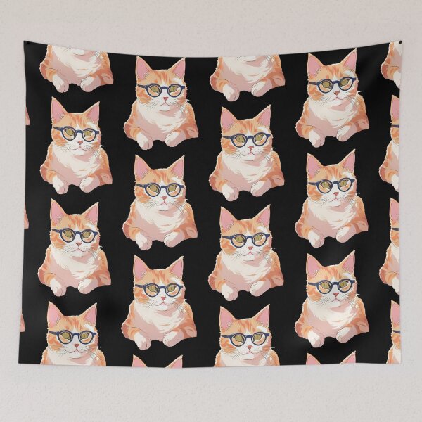 Item preview, Cat in glasses designed and sold by Agu210.