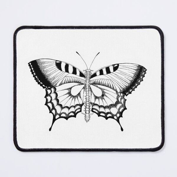 Item preview, Skeleton Butterfly Tattoo Art Stippling Dotwork Goth designed and sold by laurenvan-tattoo.