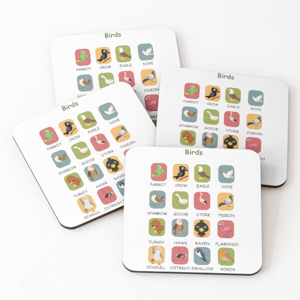 Item preview, Kids Birds Educational Poster by Classkaar – Fun and Learning Combined! designed and sold by Classkaar.