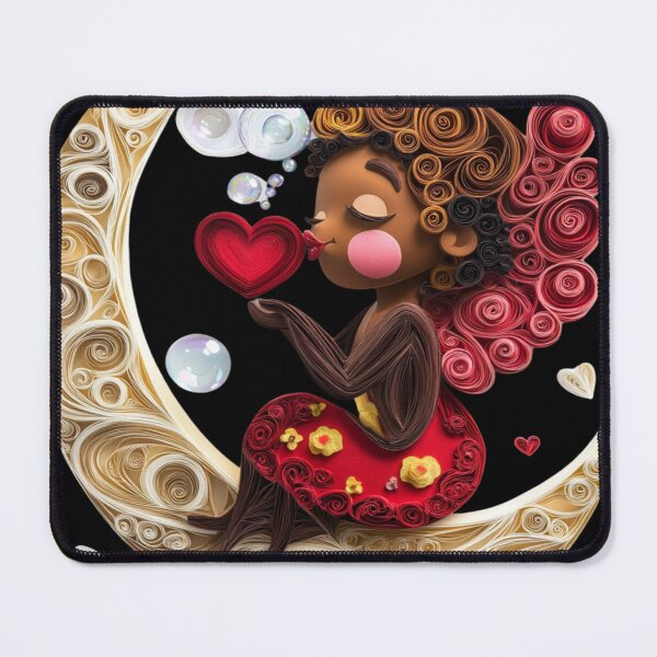 Item preview, African American Cute Cupid Girl designed and sold by PrintsByFrank.