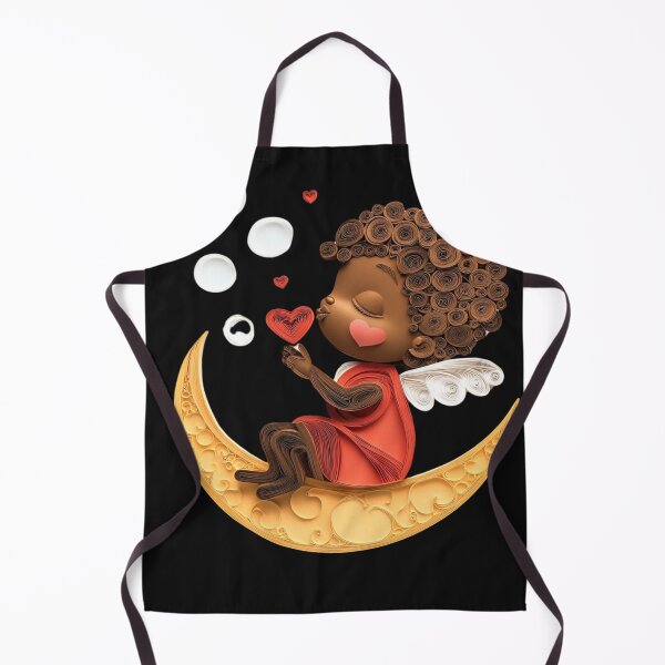 Item preview, African American Cute Cupid Girl designed and sold by PrintsByFrank.