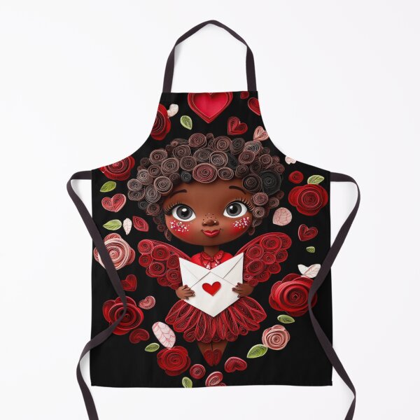 Item preview, African American Cute Cupid Girl designed and sold by PrintsByFrank.