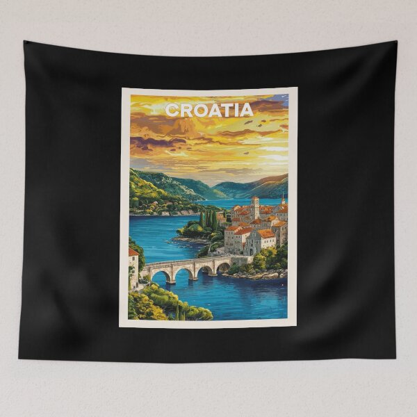 Item preview, Croatia, Travel Art designed and sold by PinkandP.