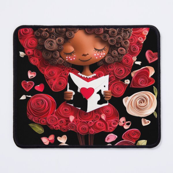 Item preview, African American Cute Cupid Girl designed and sold by PrintsByFrank.