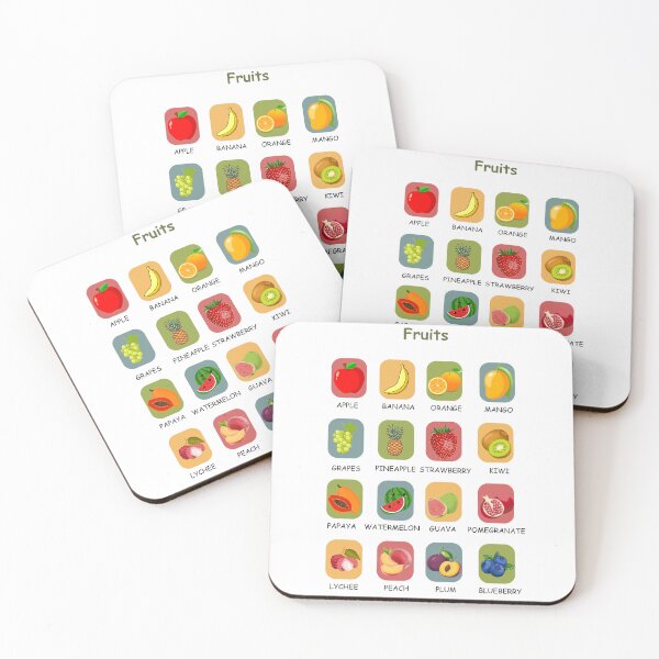 Item preview, Colorful Kids Fruit Educational Poster – Fun & Interactive Learning designed and sold by Classkaar.
