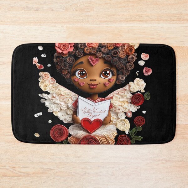 Item preview, African American Cute Cupid Girl designed and sold by PrintsByFrank.