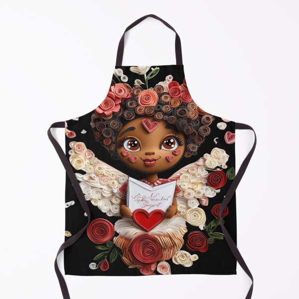 Item preview, African American Cute Cupid Girl designed and sold by PrintsByFrank.