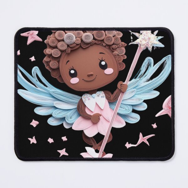 Item preview, African American Cute Cupid Girl designed and sold by PrintsByFrank.