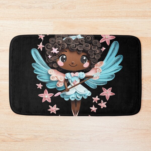 Item preview, African American Cute Cupid Girl designed and sold by PrintsByFrank.