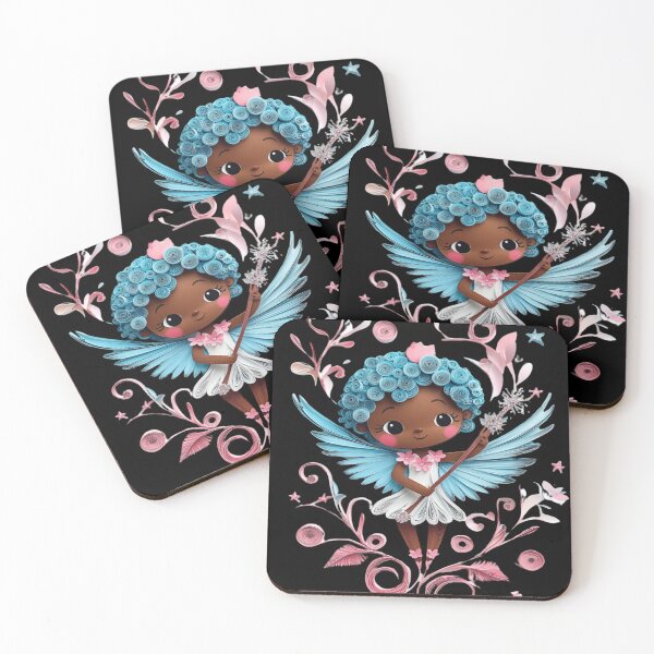 Item preview, African American Cute Cupid Girl designed and sold by PrintsByFrank.