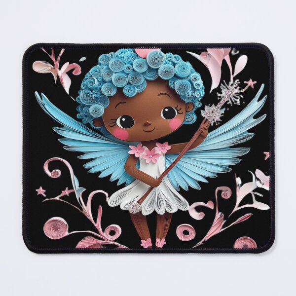 Item preview, African American Cute Cupid Girl designed and sold by PrintsByFrank.