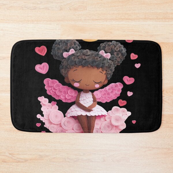 Item preview, African American Cute Cupid Girl designed and sold by PrintsByFrank.