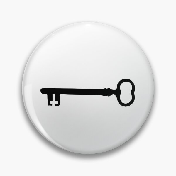 Item preview, Old Key Black and White Silhouette designed and sold by Over & Out Designs .