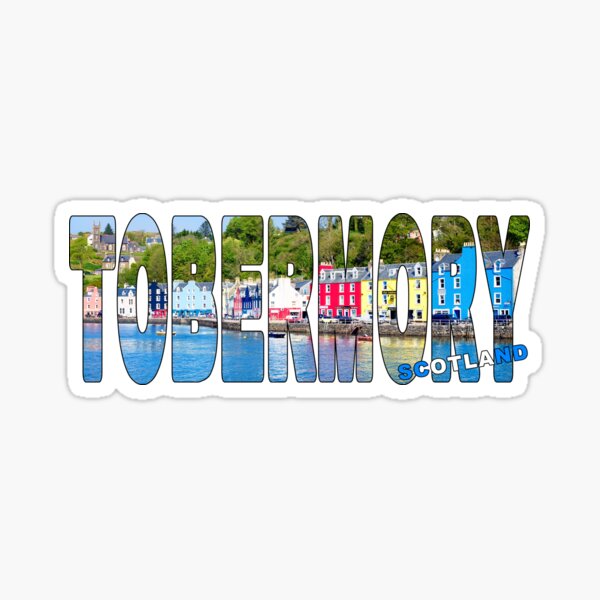 Item preview, TOBERMORY Scotland - Isle of Mull Fishing Port Coloured Houses designed and sold by Adam Gormley.