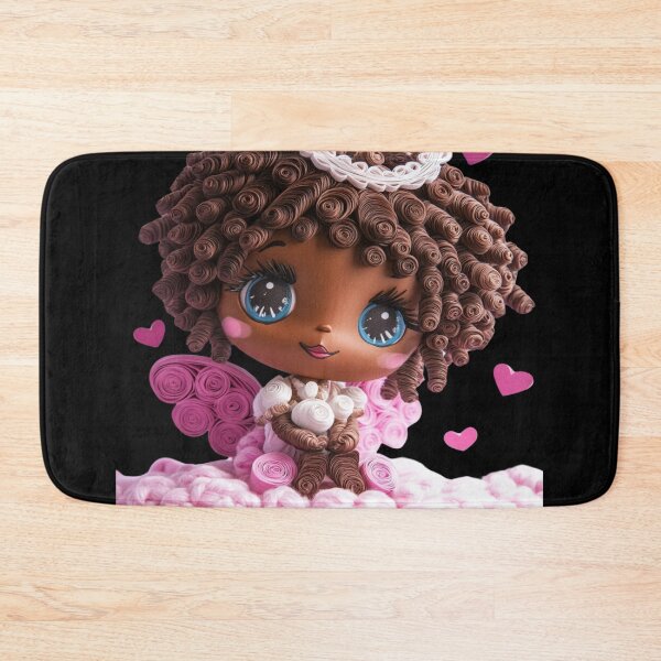 Item preview, African American Cute Cupid Girl designed and sold by PrintsByFrank.
