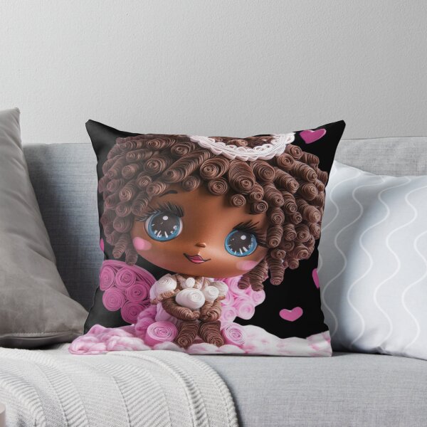 Artikelvorschau, Afroamerikaner süßes Amor-Mädchen entworfen und verkauft von PrintsByFrank.